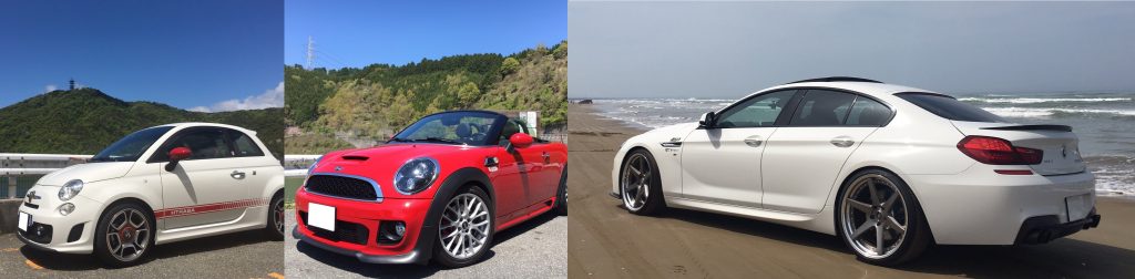 BMW 640i Grancoupe F06 ABARTH500 mini roadster R59