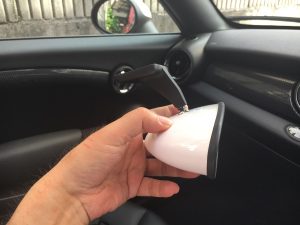 BMWとオープンカー、２台持ちは大変でした/GOCCHI | ミニロードスターにモナコミラーをR11アームで取り付けてみた【再挑戦】