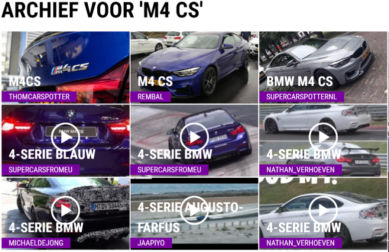 BMW M4 CSは日本では納車されていませんがオランダでは納車されている？