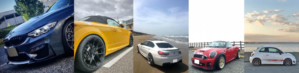 アウディTTロードスター 8S BMW 640i Grancoupe F06 ABARTH500 mini roadster R59