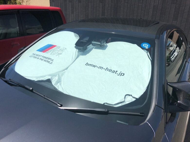 BMW ロゴ入サンシェード（日よけ）を購入したので取り付けてみた