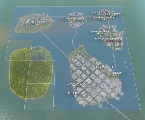 シティーズスカイラインで島の開発におすすめのマップとmod