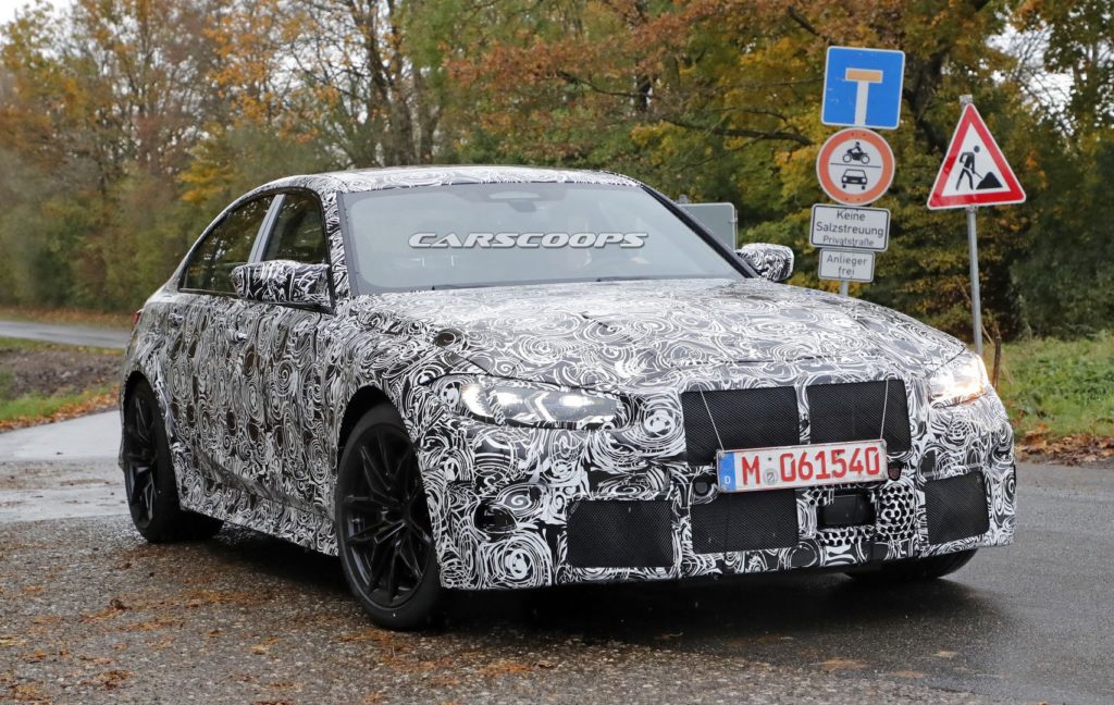 BMW M3 セダン G80のキドニーグリルは大型化されるのか？～最新スクープ写真