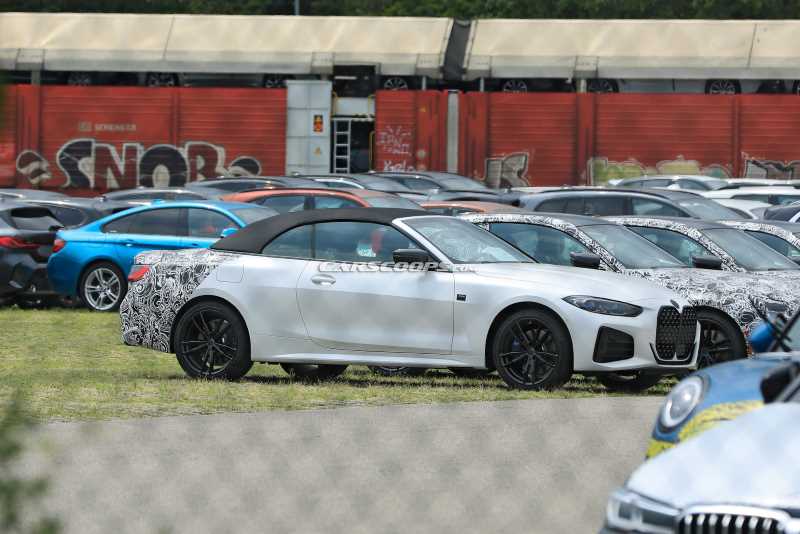 BMW 4シリーズカブリオレ G23 スクープ写真が公開される