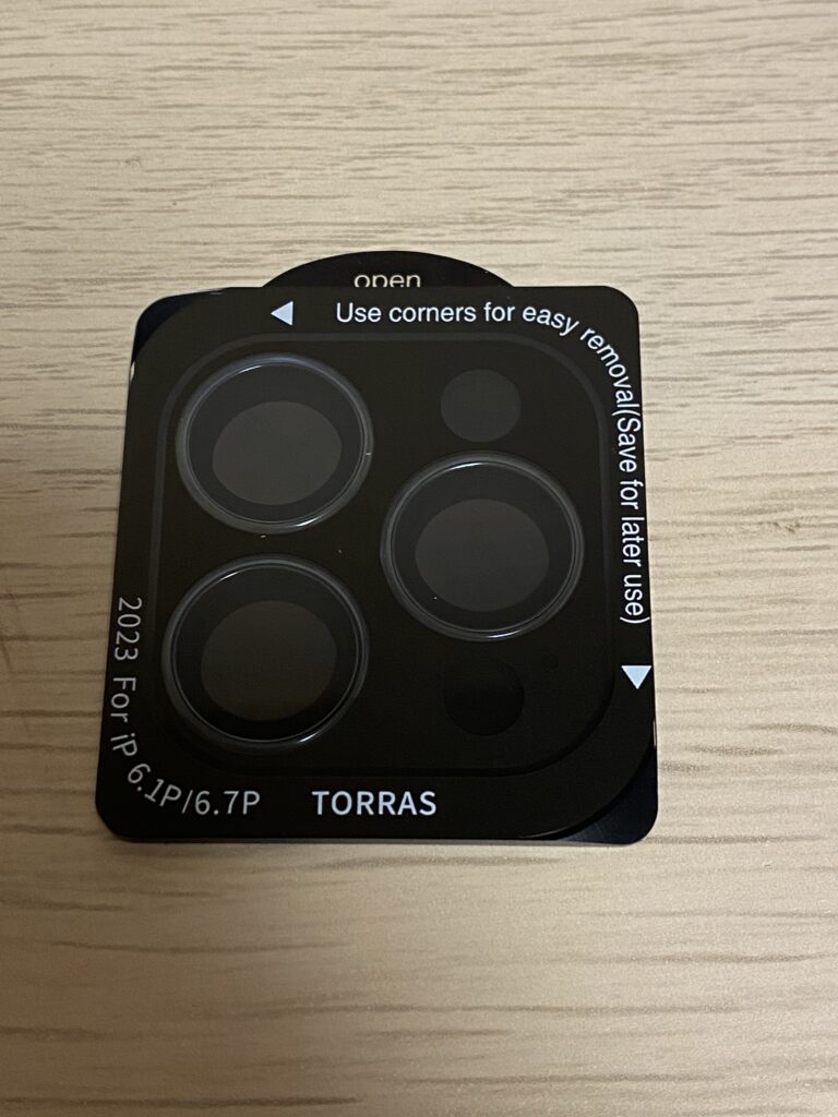 iPhone15 Pro　保護フィルム：TORRAS iPhone15Pro 専用 ケース　カバー　レンズフィルム　レビュー