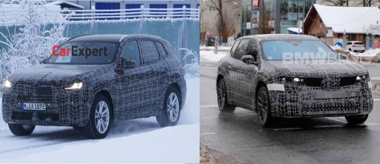2024年発売 BMW X3 G45と2025年発売 iX3のデザインは大きく異なる