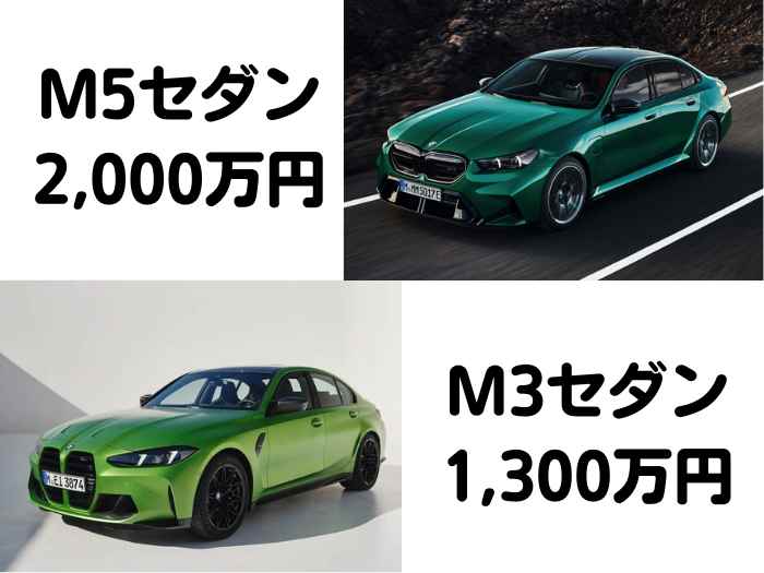 新車のBMW M5セダン G90をBMW M3セダン G80より安く買う方法