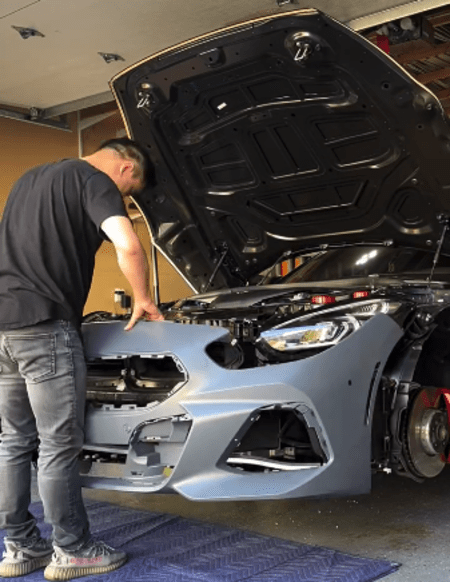 BMW Z4 G29のフロントセクションをGRスープラへ移植