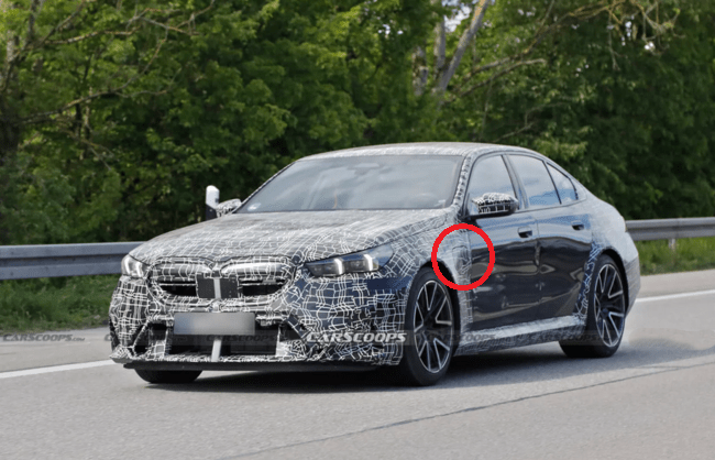 BMW M5 G90 LCI テスト車両 PHEV車の可能性