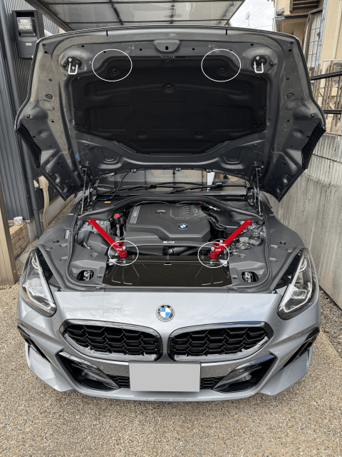 BLITZ製 Z4 G29 トヨタ・スープラ A90対応ストラットタワーバー