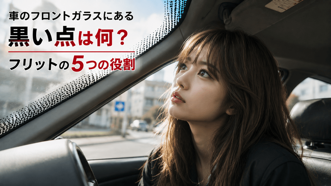 車のフロントガラスにある黒い点は何？フリットの5つの役割